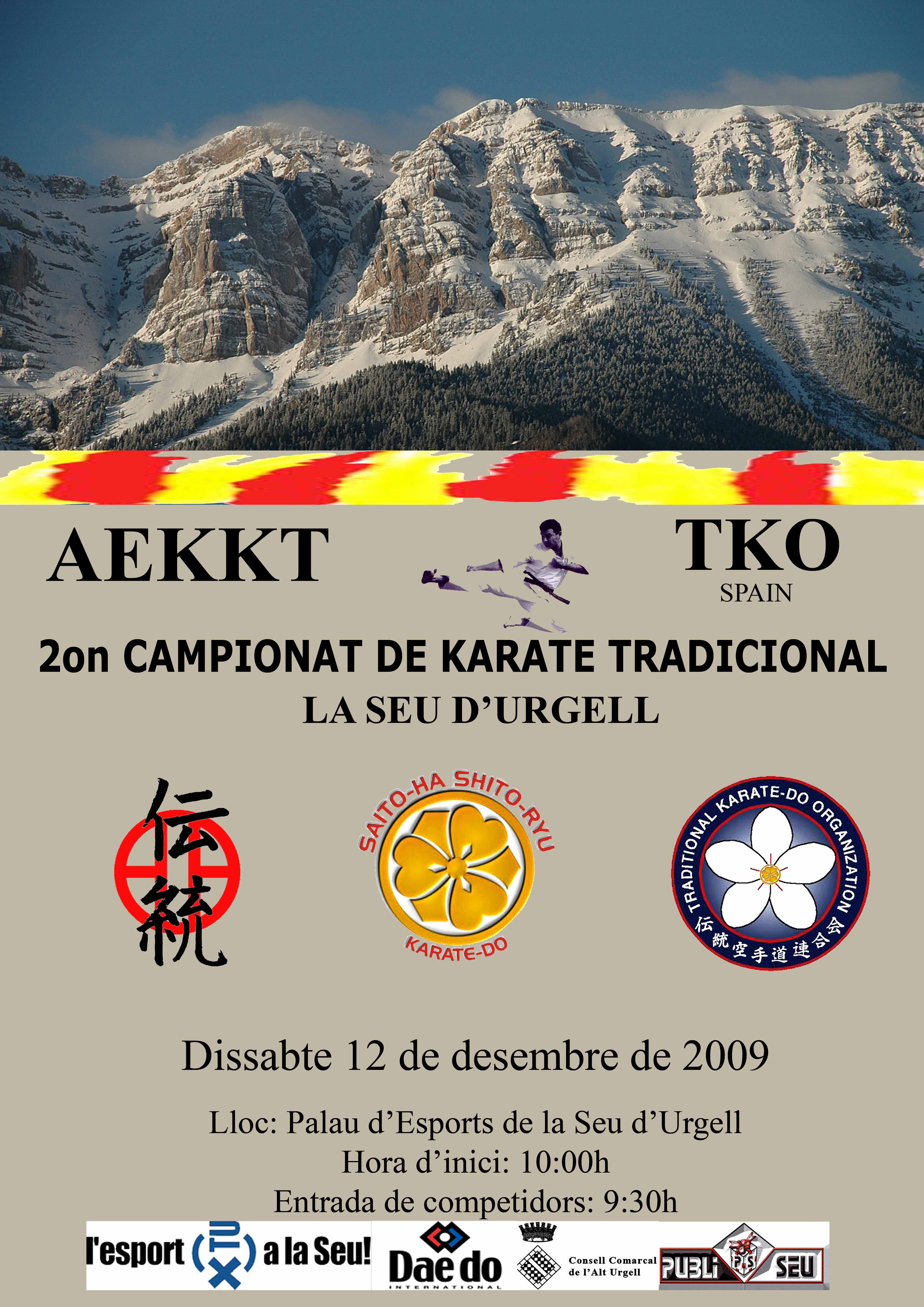 2on Campionat Karate La Seu d'Urgell Cartell Campionat